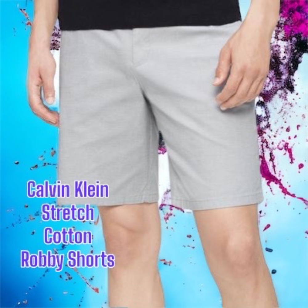 Calvin Klein  Stretch Cotton Dobby Shorts